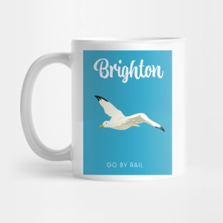 Brighton Seagull travel poster Mug